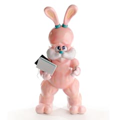 200Rabbitで本を買おうとするラビット